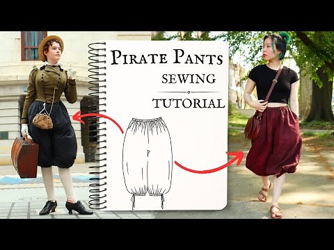 How to sew PIRATE PANTS | Pdf sewing pattern