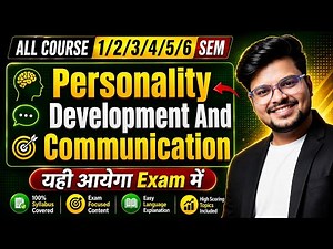 🔥Personality Development & Communication: Most IMP Question & Answer | All Courses 1 to 6 Semester