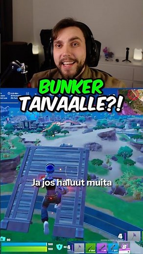 MITEN SAADA BUNKER TAIVAALLE?! #suomi #fortnite #tutorial