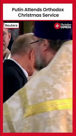 Putin Joins Orthodox Christmas Service at Moscow’s St. George Church