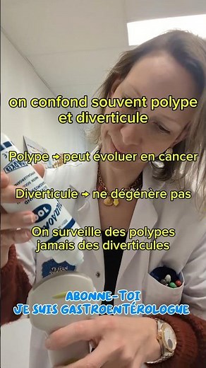 #polype ou #diverticule : quelle différence ? Abonne-toi je suis gastro enterologue ! #guthealth