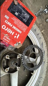 Hero Splendor Pro Chain Sprocket Change #chain #chain sprocket #chainset #motorcycle #devaautocenter | Ravi Prjapati Railpariya