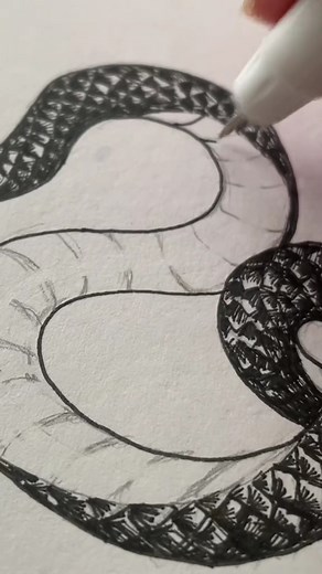 75K views · 2.1K reactions | Beautiful Snake Tutorial #snake #drawing #howtodraw #tattooideas #drawingtutorial #howto #trendingreels #fyp | CrescentArts | Facebook