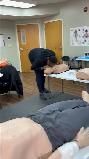 Perfect 30 chest compressions & 2 breath ratio for one rescuer adult/child CPR, 👍 up Janel Roberts!