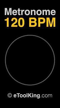 120 BPM Metronome | visual | voice | accent | music | jogging | running | 4k | new