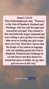 149K views · 3.9K reactions | Daniel 3:28-29 Then Nebuchadnezzar...