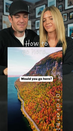 Would you visit here? 🍁❤️🥰 🥰 This might be the most beautiful fall lake in America! 📍Lake Willoughby, Vermont 🚗 Just a 4-hour drive from Boston. 🍁 Best colors: late Sept – mid Oct. 🎃 Comment “pumpkin” for the exact location   our full New England fall road trip Video Credit: @Jayoyusa __________________________ 🎉 Follow us @HudsonAndEmily for the best destinations   experiences for your next trip! 🌍 We're an American travel couple who's visited every country in the world (except one) an