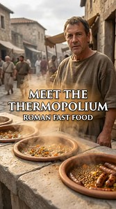 In Ancient Rome, cooking at home was a luxury most people did not have. Crowded apartment buildings, fire risks, and limited space meant that everyday meals were eaten outside. In this episode, we step inside the thermopolium, the Roman Empire’s answer to fast food and street dining. Thermopolia were small street counters found across Roman cities, where hot meals and diluted wine were served directly to customers. Large clay jars embedded in stone counters kept stews, vegetables, legumes, sausa