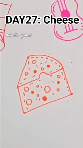 Day 27 ✨🧀 Easy Cheese Doodle #shorts