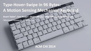 Gesture-Tracking Keyboard Research