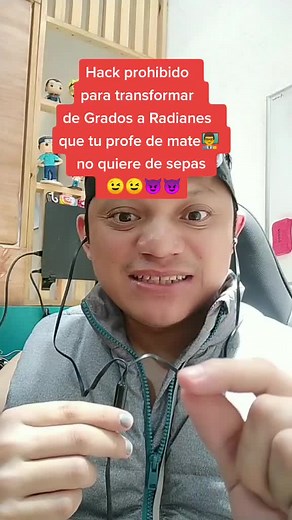 Truco Matemático de Grados a Radianes en TikTok