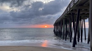 47K views · 2.8K reactions | 5:53 am at Kitty Hawk Pier Good Morning from OBX Sunrise June 10, 2025 | OBX Sunrise | Facebook
