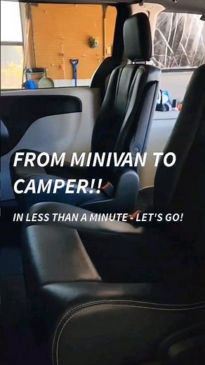 See How I Turn My Dodge Grand Caravan Into A Cozy Minivan Camper In Under A Minute!