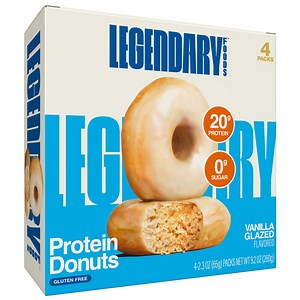 Legendary Foods - Protein Donuts Vanilla Glazed 9.2oz/4ct