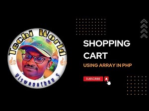 Shopping Cart using Array | PHP | தமிழ்