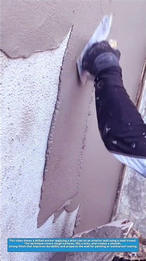 Genius Exterior Wall Skim Coat Technique for Smooth and Durable Finish