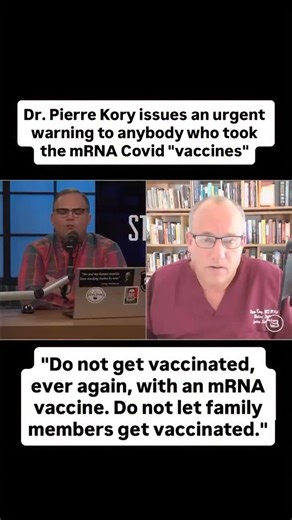 Chris Ripa on Instagram: "Dr. Pierre Kory issues an urgent warning to anybody who took the mRNA Covid “vaccines”: “Do not get vaccinated, ever again, with an mRNA vaccine. Do not let family members get vaccinated.”"