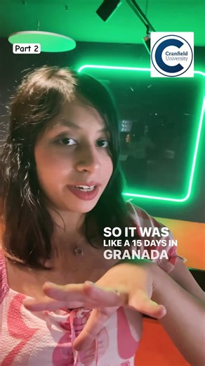 Cranfield University Spain month! Rhythm Negi #cranfielduniversity #valencia #granada #london
