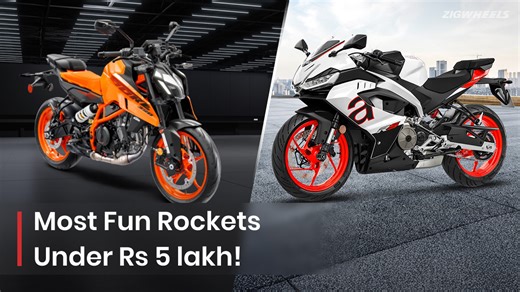 Best Fun Bikes Under Rs 5 Lakh For This Diwali: KTM Duke 390, Aprilia RS 457, KTM 390 Enduro R, Royal Enfield Guerrilla 450, Ultraviolette F77 Mach 2  - ZigWheels