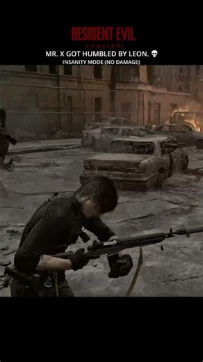 Mr. X Got Humbled by Leon 💀 #residentevilrequiem