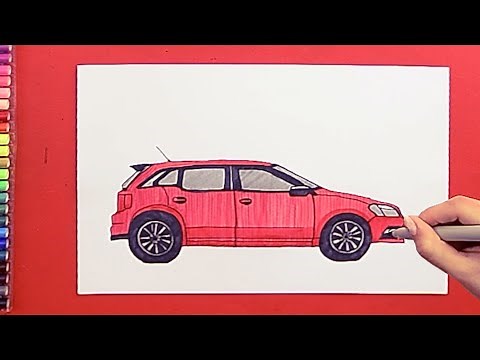 How to draw Volkswagen Polo car