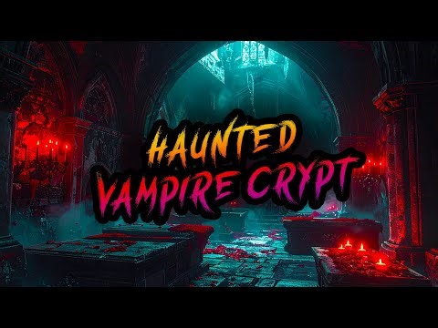 Haunted Vampire Crypt | Gothic Halloween Ambience with Bats, Mist & Creepy Music