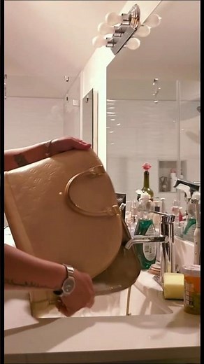 Best way to clean your Louis Vuitton bags. #louisvuitton #louisvuittonbag #leatherbag #cleaningtips