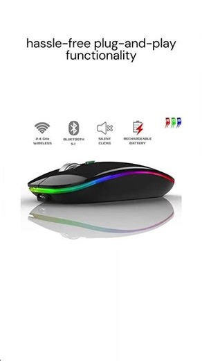 Offbeat® DASH: The Ultimate Wireless Mouse with Dual Connectivity and Silent Click Buttons