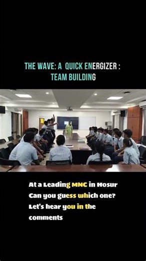 Quick Team Building Game: The Football Wave! Perfect Icebreaker for Groups #confidencecommunique