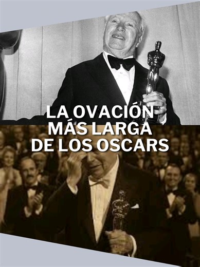 La ovación más larga de la historia de los Oscars. #cineentiktok #cinefilos #curiosidades #sabiasque #charleschaplin