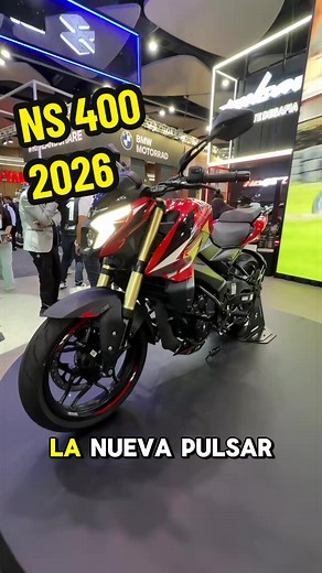 Así es la Nueva Pulsar NS 400 2026 ahora con 43 caballos y quick shifter bidireccional además de llantas radiales y más ancha en la parte trasera montando una 150/60-17 #ns400 #2026 #pulsar #pulsarns400 #bajaj @BajajMexicoOficial
