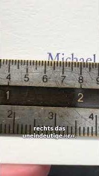 Optische Mitte auf der Visitenkarte