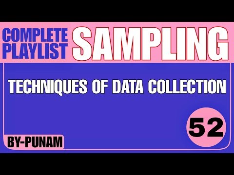 Techniques of Data Collection |ONE SHOT VIDEO |All Competitive exams Solved eg|Statistics by Punam |