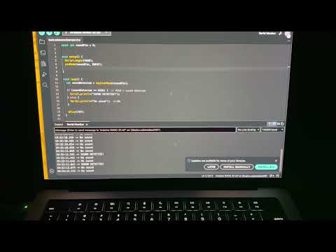 Arduino Sound Sensor Test, Serial Monitor Sound Detection in Real Time
