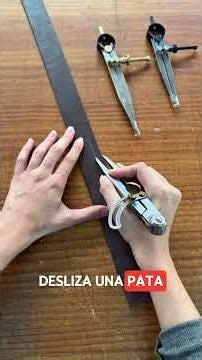 Tipos de compás para cuero y sus usos #shorts #manualidades #costuraamano