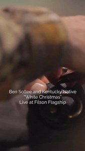1.6K views · 108 reactions | “White Christmas” live at Filson Flagship Store with Kentucky Native 歹 #throwback #whitechristmas #filson #bensollee #christmasshopping #christmas #singingcellist #cello #stringband | Ben Sollee | Facebook