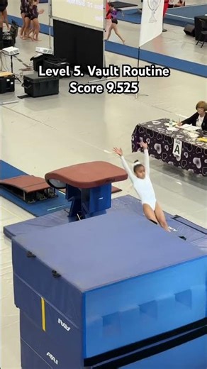 Level 5. Vault Routine. Score 9.525 #usagymnastics #level5 #vault #gymnasticshorts