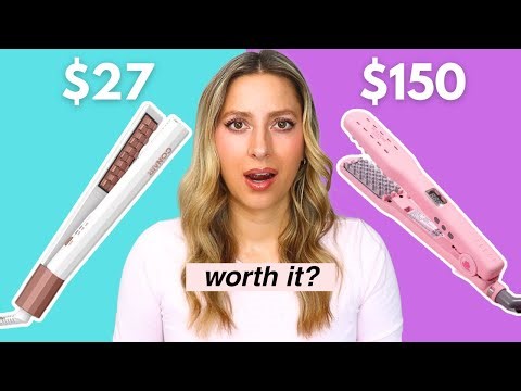 TESTING HAIR VOLUMIZING IRONS! CONAIR VS VOLOOM