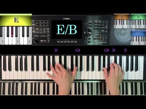 A progression of four major chords D-Ｇ-E-A #piano #鋼琴 #chords #和弦