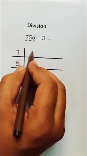 Division Made Easy: 756 ÷ 3🖊️📚#youtubeshorts #viralshorts #shorts #fyp #america