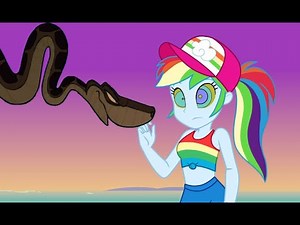 Kaa And Rainbow Dash Encounter