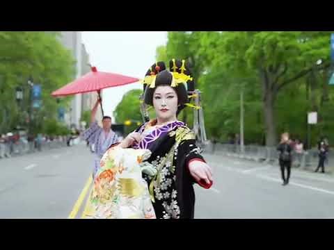 日本古来の伝統文化のおいらん道中をニューヨークで披露し世界に注目を集める