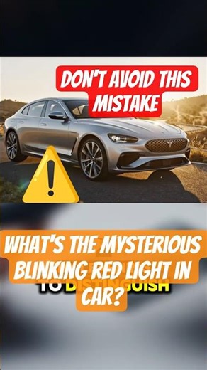 Why Your Car Blinks Red at Night Secret Revealed #shorts #car #carmaintenance #carcare #trending