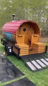 Here’s a visual comparison between a barrel sauna and a custom Wandering Sauna.