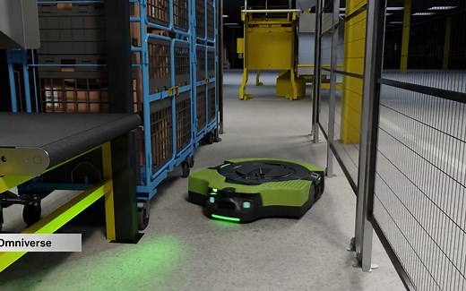 Amazon Robotics 使用 NVIDIA Isaac Sim 部署了首个全自主机器人