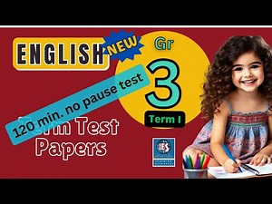 Grade 3 Term Test Paper | 2nd Term | English | 2018