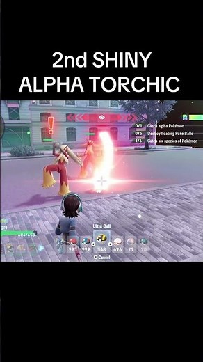 ANOTHER SHINY ALPHA TORCHIC!! #pokemonlegendsza #pokemon #shorts #pokemoncommunity #shinypokemon