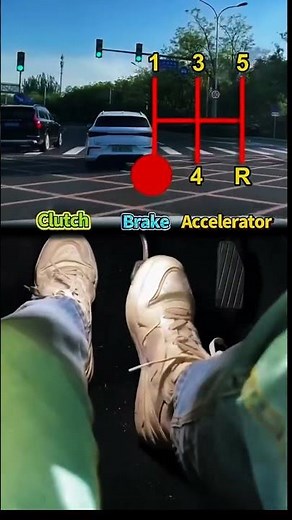 How to Use Clutch Brake Accelerator Properly 🚗 #automobile #clutchbrakeaccelerator #cartips