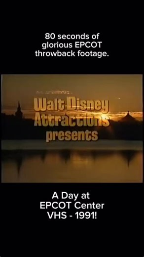 Walt Disney Attractions Presents: A Day at EPCOT Center from 1991! #disney #waltdisney #waltdisneyworld #epcotcenter #epcot | Disney Mouse House