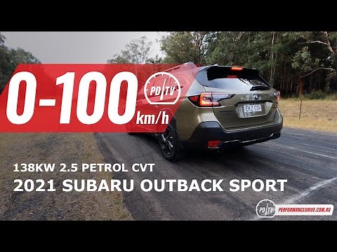 2021 Subaru Outback 0-100km/h & engine sound